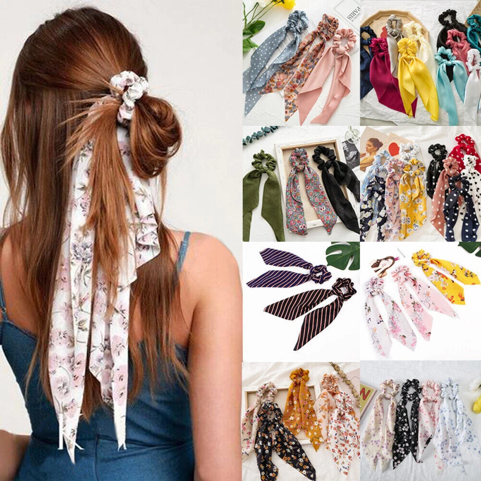 Lazo para el cabello de mujer serpentinas elásticas lazos para el cabello soporte elástico cola de caballo⇓ Foto 4 de 4