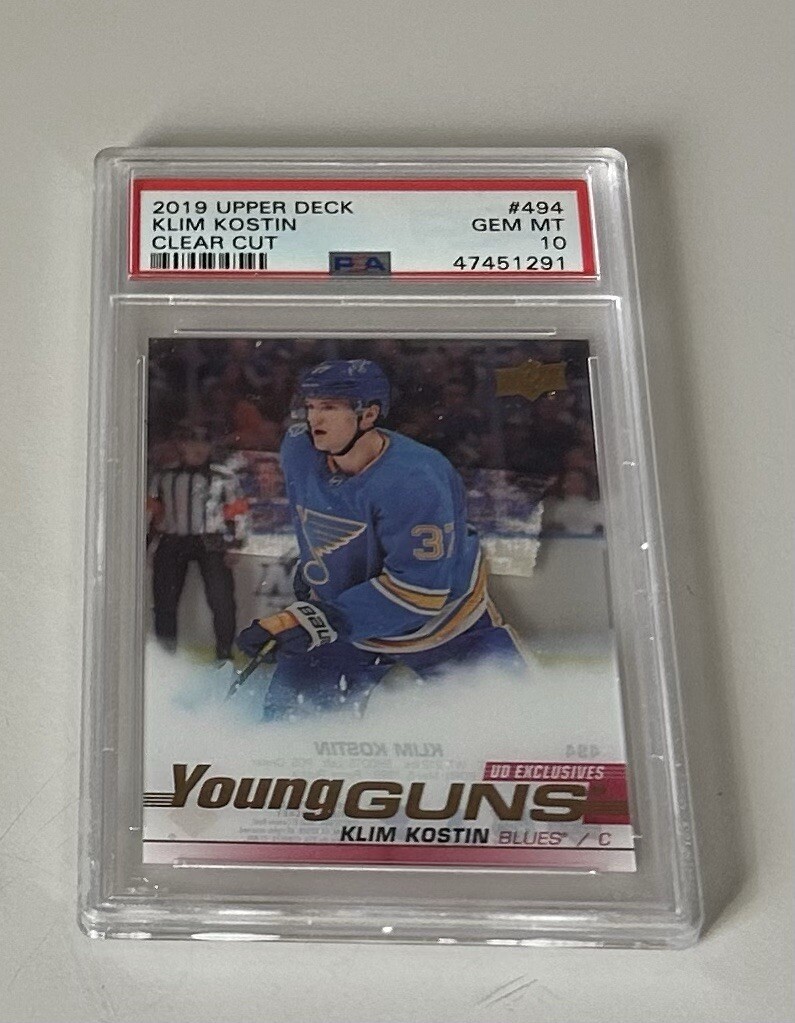 Klim Kostin PSA 10 Gem MT Upper Deck Young Guns Exclusives Clear Cut Rookie Card