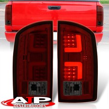 Red Smoke Led Tube Tail Lights Brake Lamp For 2002-2006 Dodge Ram 1500 2500 3500