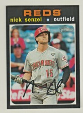 2020 Topps Heritage #482 NICK SENZEL Cincinnati Reds High Number SP