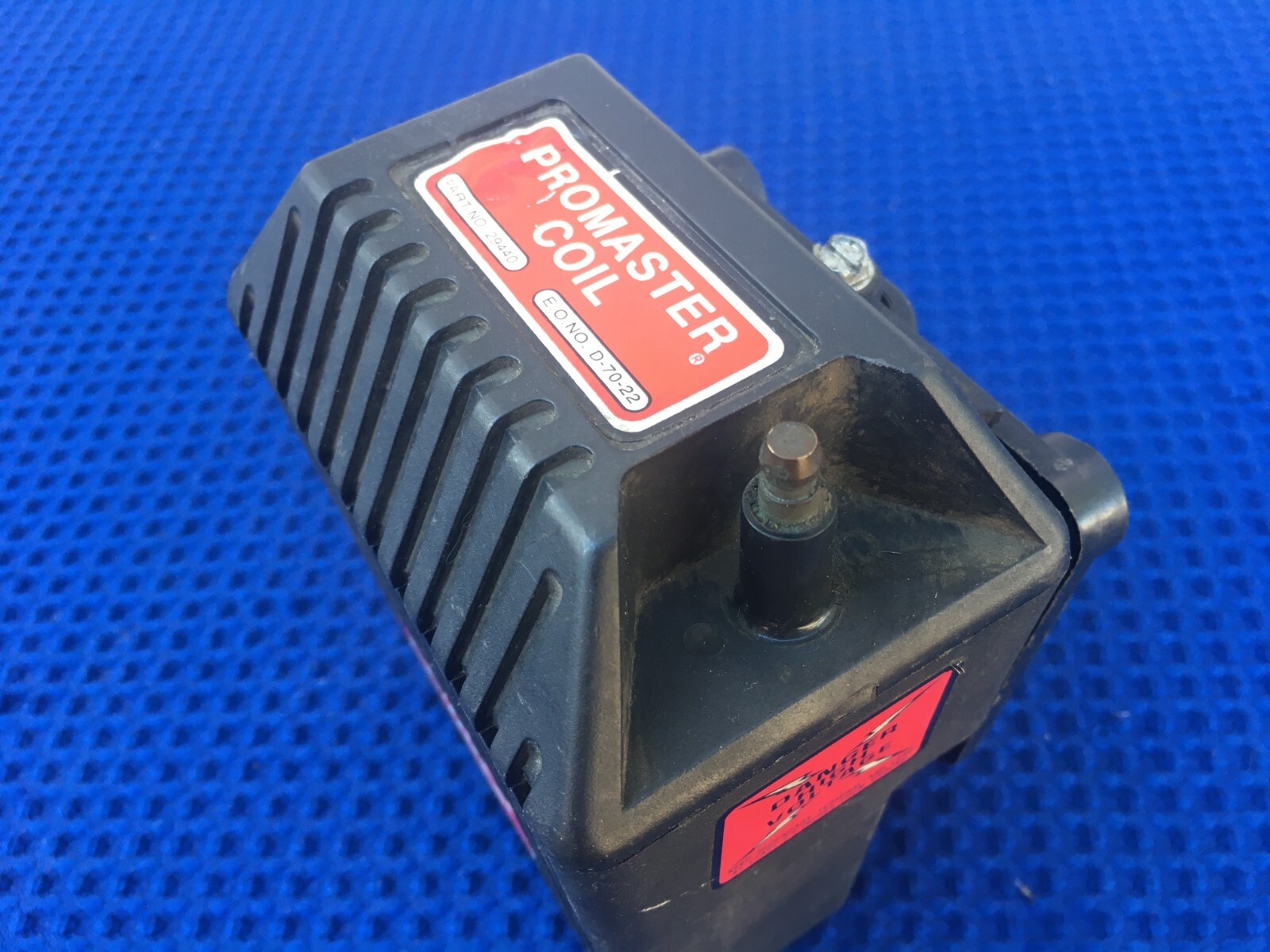 Vintage Mallory Promaster Ignition Coil 29440 With Mount Rat Rod