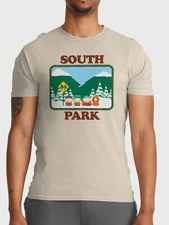 2XLARGE South Park Shirt Mens Beige Graphic Crewneck Tee 100% Cotton NEW