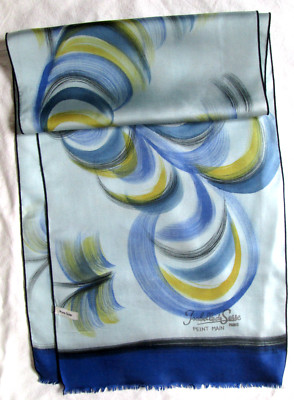 Schal Halstuch '' Isabelle de Serre Paris '' aus Seide handbemalt Scarf