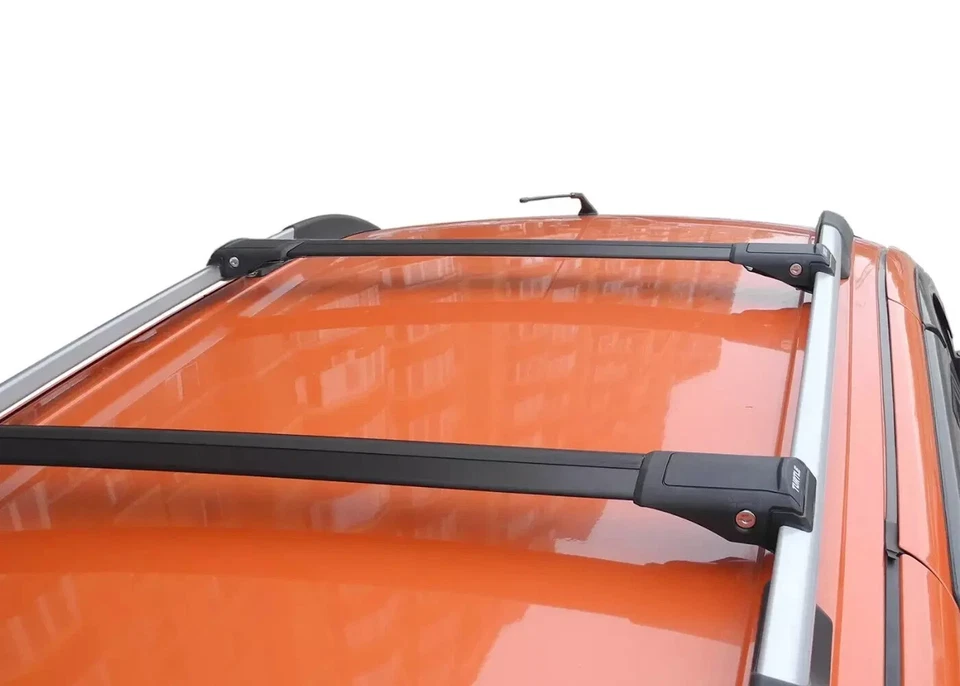 For Audi A4 B6 Avant 2000-2006 Aluminum Roof Racks CrossBars Black Lockable - Image 2 of 4