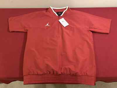 Nike Jordan Team Lightweight SS Coaches Jacket Crimson CV5858-613 Size Medium