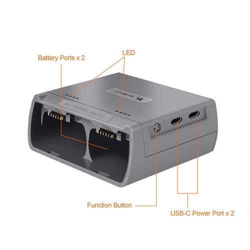 Battery Charger Two Way Charging Hub Charger for DJI Mini 2/Mini SE USA STOCK - Picture 8 of 15