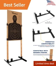 Versatile Target Stand Base for Paper Shooting Targets - Adjustable & Durable