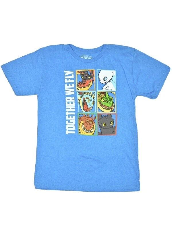 Dreamworks How To Train Your Dragon Shirt Unisex Adult Extra Large Blue