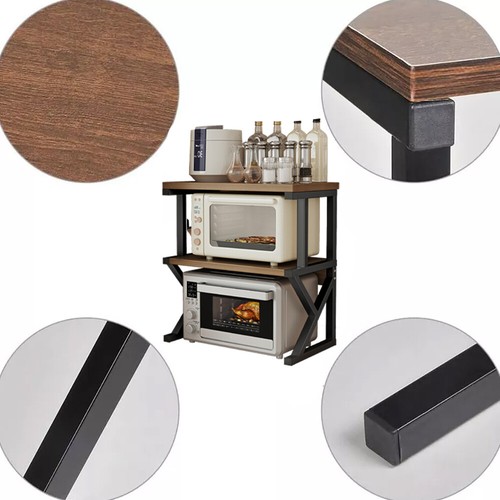 3 Tier Expandable Microwave oven Rack Stand Storage Holder Kitchen Corner Shelf! - Picture 3 of 14