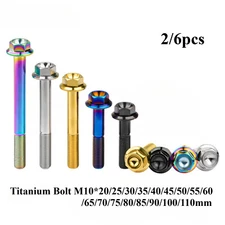 M10 Titanium Bolt Flange Hex Head DIN6921 20,25,30,35,40,45,50,60,70,80,100mm