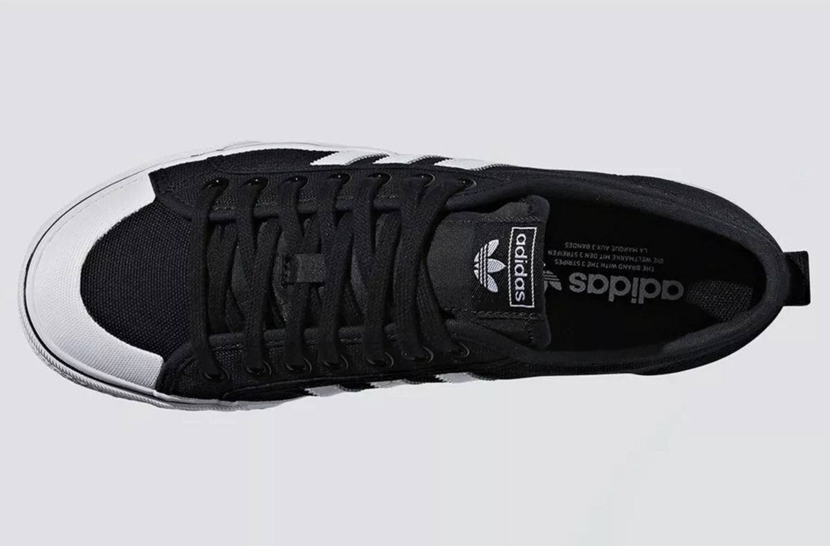 BRAND NEW ADIDAS ORIGINAL Nizza 'Black White' SNEAKERS SKU CQ2332