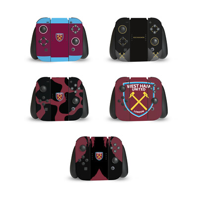 WEST HAM UNITED FC KUNST VINYL SKIN DECAL FOR NINTENDO SWITCH JOY CONTROLLER