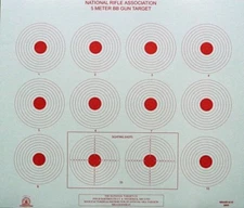 AR-4/10 NRA Official 5-Meter Target - Red (50) Heavy paper