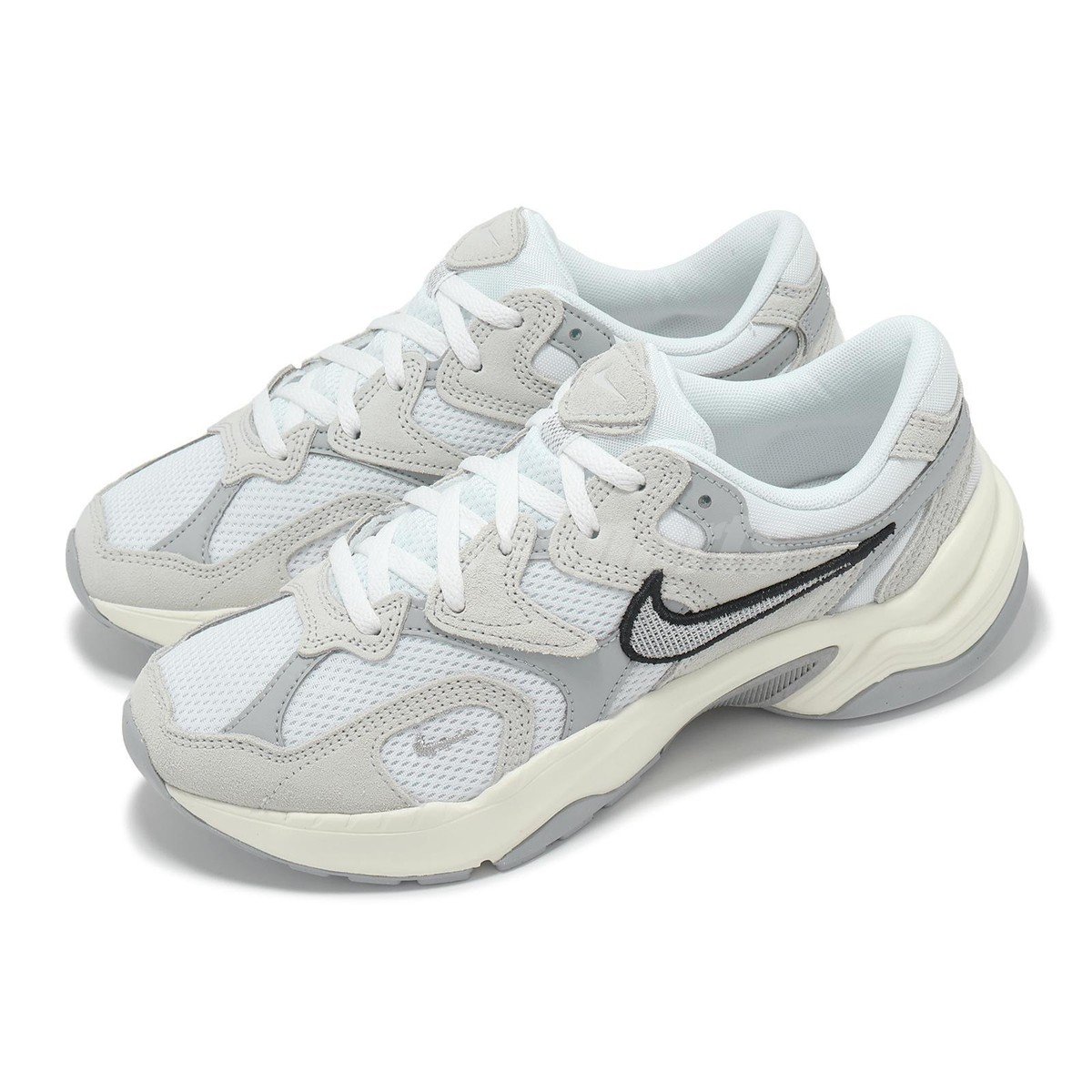 国内配送 NIKE WMNS AL8 WHITE/M.SILVER-BLACK-SAIL-W.GREY Nike AL8 Womens Running Shoes White Smoke Grey Black