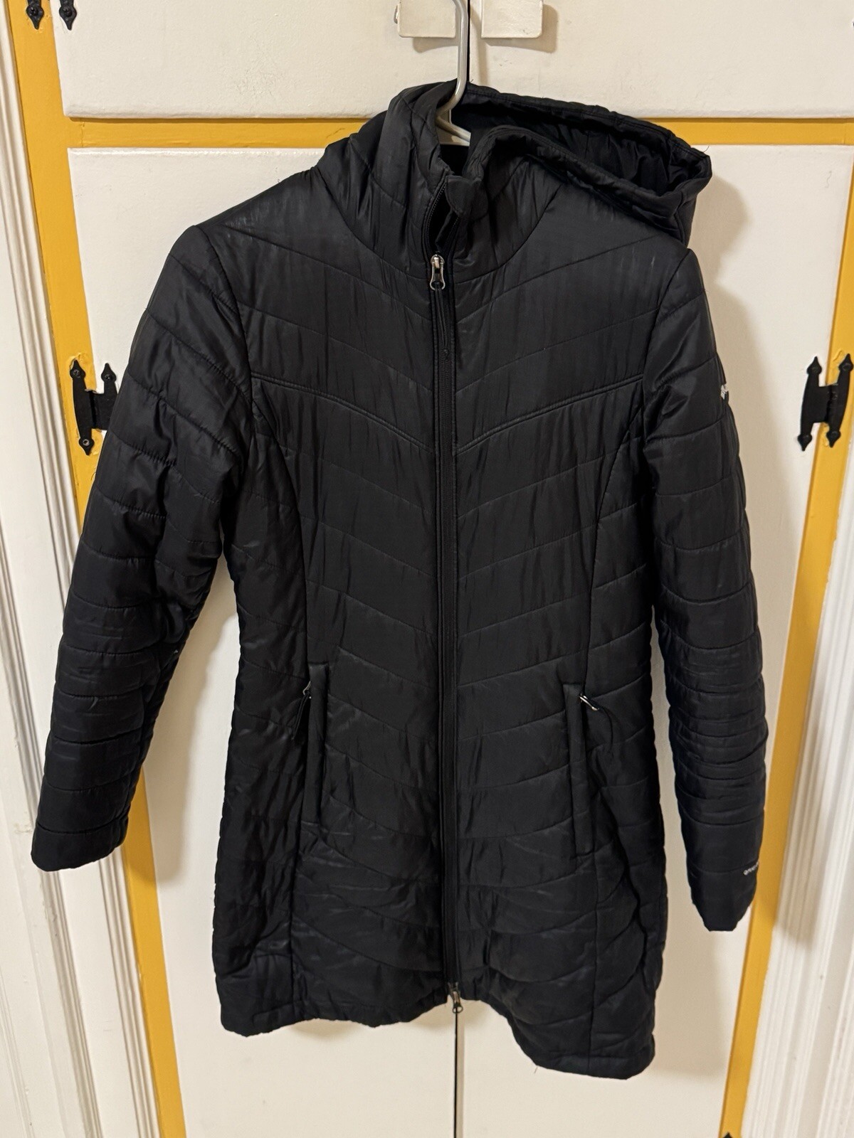 Columbia OMNI-HEAT Women's Padded Puffer Jacket, Size XL polyester black type Vintage Second Hand
