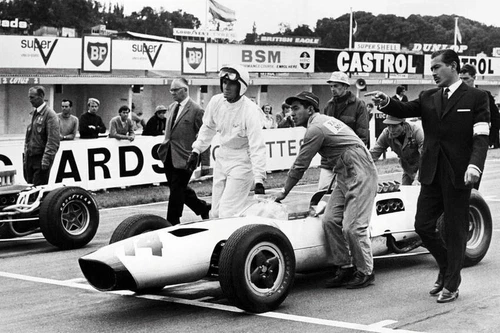Grand Prix Stunning James Garner By Formula 1 One Racing Car 4x6 photo