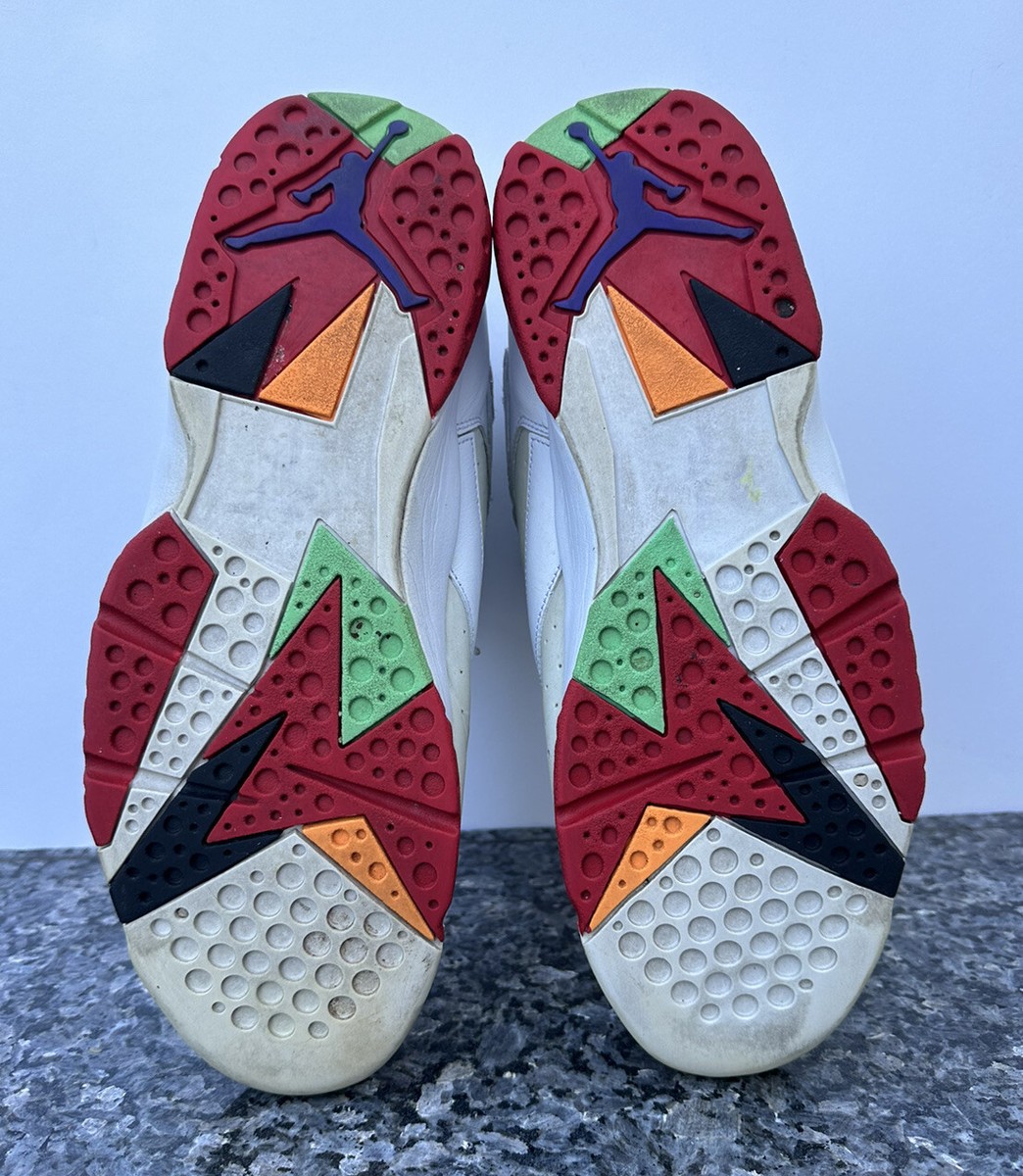Nike Air Jordan 7 Retro Hare 2014 Size 13 304775-125 White 