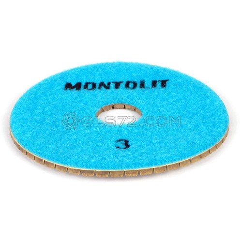 3TLG DIAMANT HARZ SCHLEIFSCHEIBE ANLAGE SCHLEIFEN POLIEREN MONTOLIT PADS PDR KIT - Picture 3 of 4
