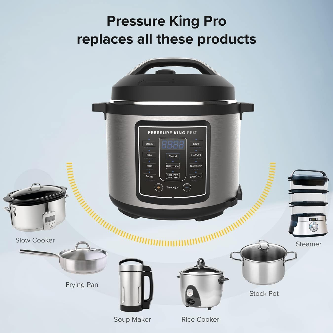 Pressure King Pro 4.8L 14in1 Digital Pressure Cooker by Drew&Cole