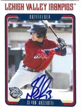 Simon Muzziotti Signed 2023 Lehigh Valley Iron Pigs Team Set Choice