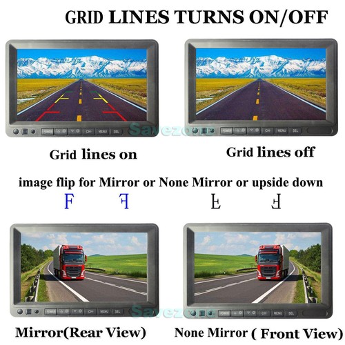 2x HD 1080P Digital Wireless Reversing Camera + 7" Car Split DVR Monitor for Bus - Picture 6 of 12