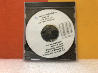 Agilent E1439-19402 E1439 A/B VXI 70 MHz IF ADC With Filters & Memory CD-ROM