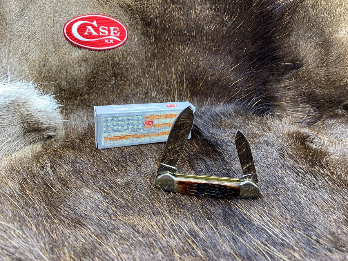 1980 Case Canoe 62131 Knife With Bone Handles & Blade Etch Mint In