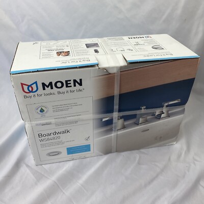 moen bathroom faucet Boardwalk WS84820 Shiny Silver