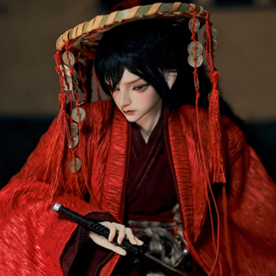 1/4 BJD Doll SD Ball Joint Doll Resin Cool Boy Male Handmade Gift Bare Doll Toy