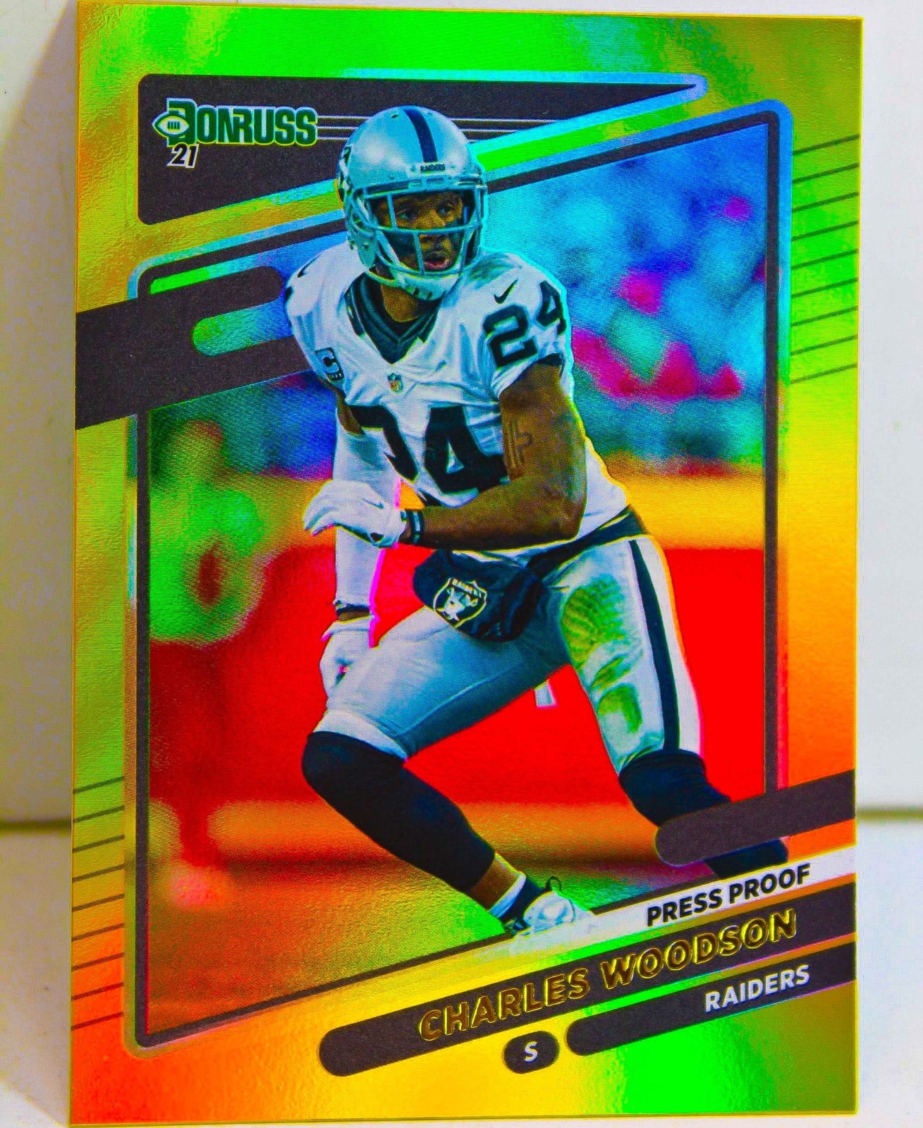 Charles Woodson 2021 Donruss Football Gold Holo Press Proof SP Refractor  Card#91 | eBay