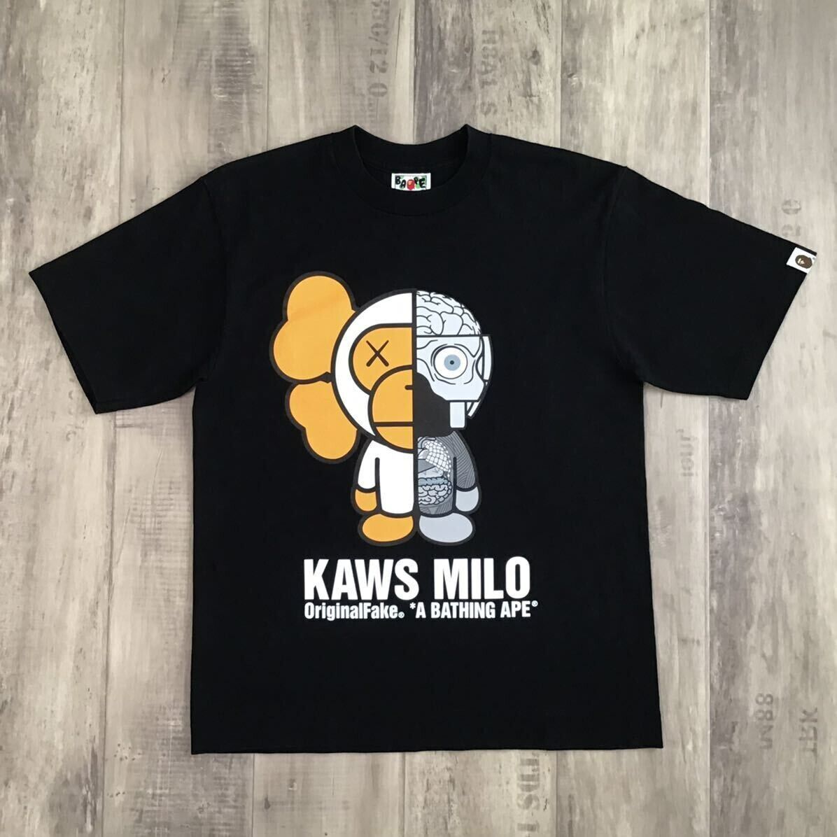 BAPE × Original Fake KAWS MILO companion T-shirt NIGO A BAPE × Original Fake KAWS MILO companion T-shirt NIGO A