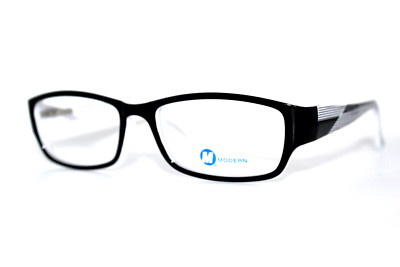 NEW MODERN OPTICAL CONCERT BLACK/WHITE AUTHENTIC EYEGLASSES FRAMES 53-18-135MM