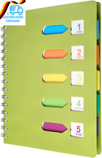 Notizbuch Register A5 Ringbuch Liniert,Notizbuch Mit Register A5 Liniert Spiralb