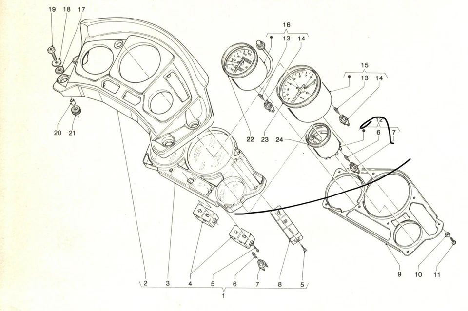 Contagiri Gilera KK KZ - Pos. 15 e 23 - COD. 324241 + 324276 - Immagine 2 di 2