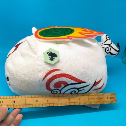 Okami Amaterasu Issun Capcom Tsum Tsum Big Plush 10" TAG Toy Doll Japan *USED - Picture 3 of 20