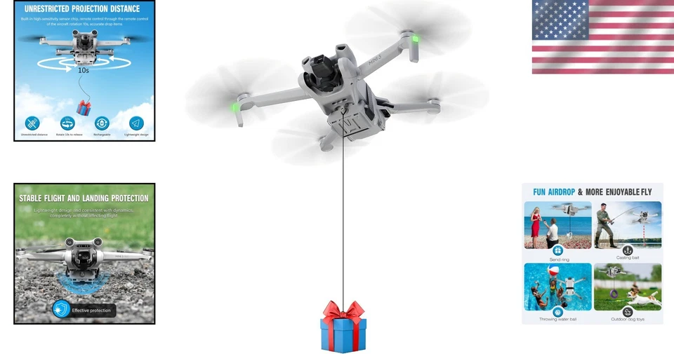 DJI Mini Airdrop System - Lightweight Delivery Device for Mini Series Drones - Image 2 of 4