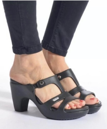 Cyprus V Brown Comfort Heels Sandals 