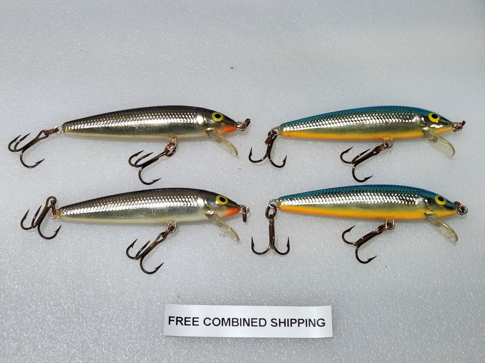 Set 6 Esche Rapala Husky Jerk HJ-6 #2 Multicolore – Jerk Bait Di Superficie Con Scatola Portaoggetti Inclusa
