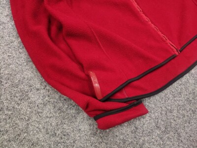 Vintage 00's Prada Archive Red Fleece Nylon Full Zip Pullover | eBay