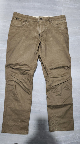 MENS GENUINE BROWN KUHL FREE RYDR TAPERED VINTAGE FADED JEANS/PANTS SZ W36 L30