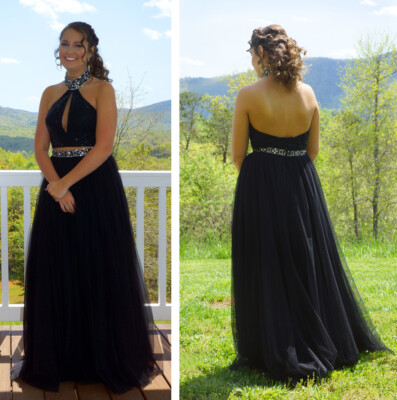 RARE Authentic Sherri Hill #51910 2-Piece Long Prom Dress Gown Beaded in Black | eBay RARE Authentic Sherri Hill #51910 2-Piece Long Prom Dress Gown Beaded in Black | eBay