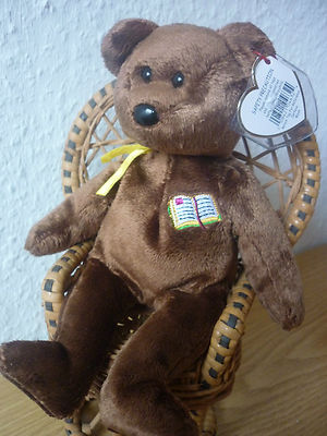 Ty Beanie Babies(Baby). WILLIAM  , offenes  Buch .Europe Exclusive Teddy