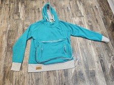 Roodie Pet Carrier Hoodie Size Medium Long Sleeve Pet Pouch Teal