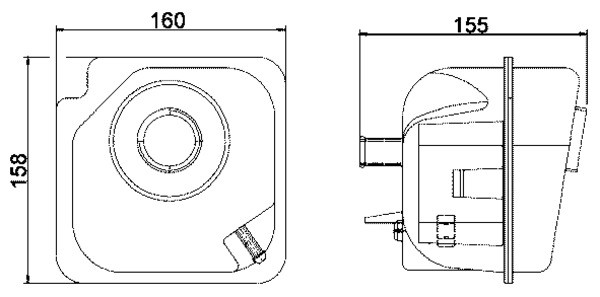 Mahle CRT 28 000S AusdehnungsbehäLter, KüHlmittel FüR Volvo-image