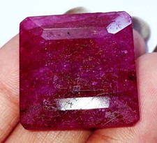 Natural Red Beryl 52.00 Ct Octagon Shape Loose Gemstone Certified