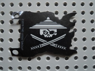 Lego 1 x Plastik Flagge 24724 multipls17 schwarz bedr. Ninjago Pirat 70603 70605