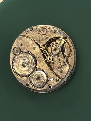 GOOD BALANCE 5/0s Elgin Grade 432 Pocket Watch Movement 7j