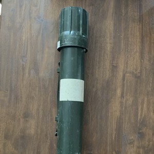 Military Surplus Green Plastic Storage Tube w/ Strap & Cap MINI MORT 02/22/96