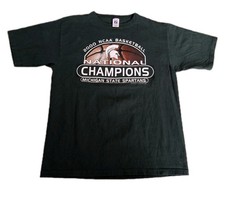Vintage 2000 Y2K Michigan State MSU NCAA Champs T-shirt Mens L LOGO 7
