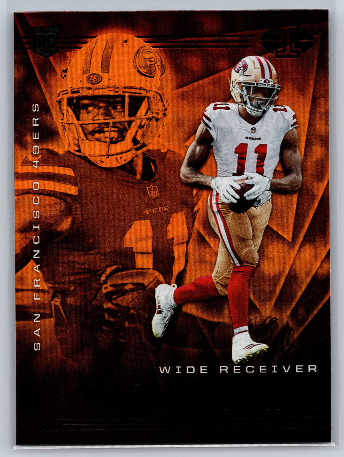 Brandon Aiyuk 2020 Panini Illusions Orange Rookie Card #27 San Francisco 49ers
